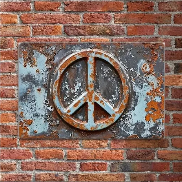 Vintage Chicken & Fresh Eggs Metal Sign