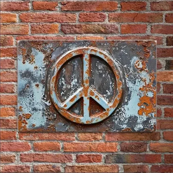 Vintage Chicken & Fresh Eggs Metal Sign