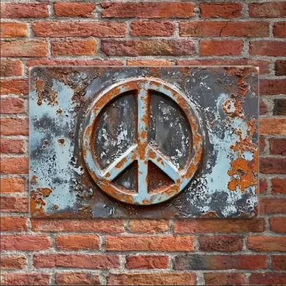 Vintage Chicken & Fresh Eggs Metal Sign