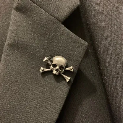 💀100% Handmade - Vintage Gothic Skull Brooch