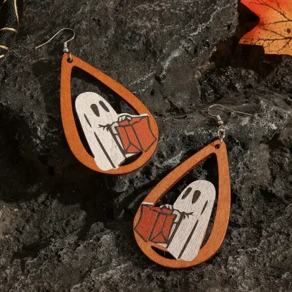 🎃Halloween Wooden Earrings