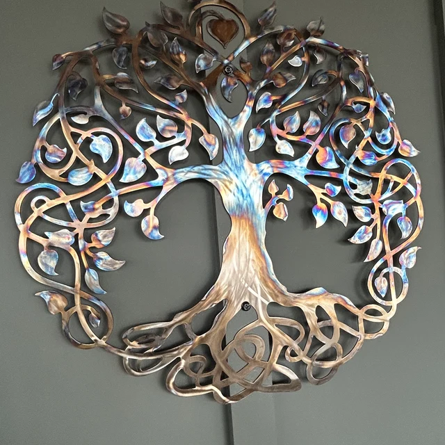 Tree of Life Stainless Steel, Metal Wall Art, Wall Decor, Metal Wall Art, Infinity Tree of Life, Celtic Tree of Life