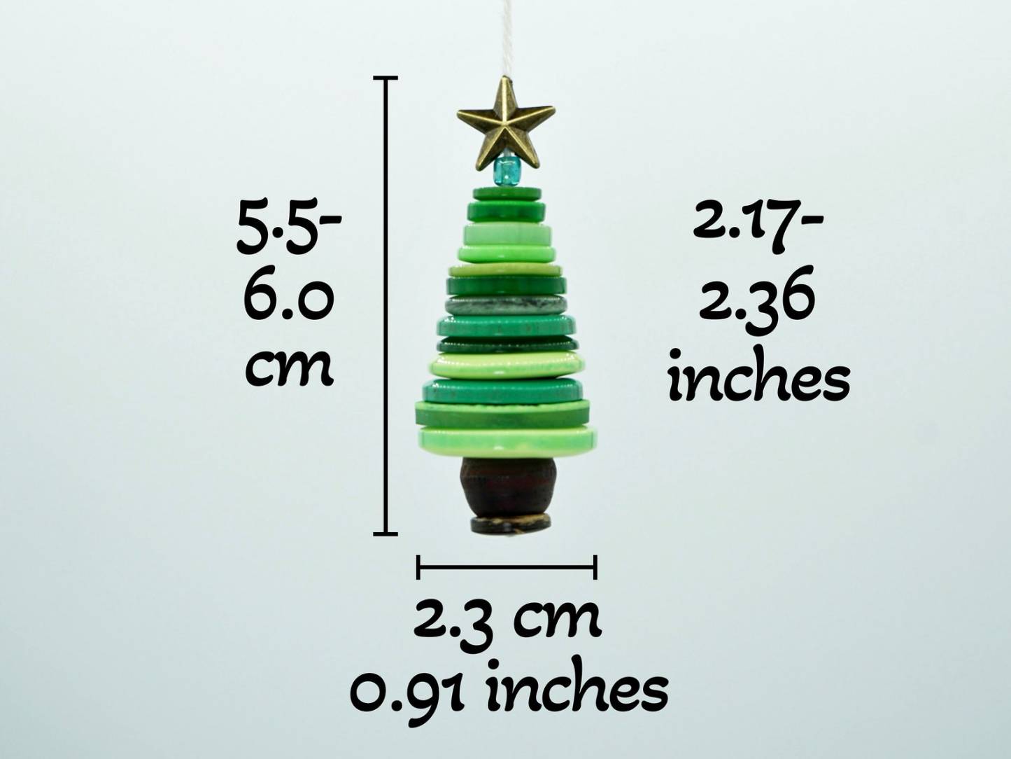 Button Christmas Tree Decoration