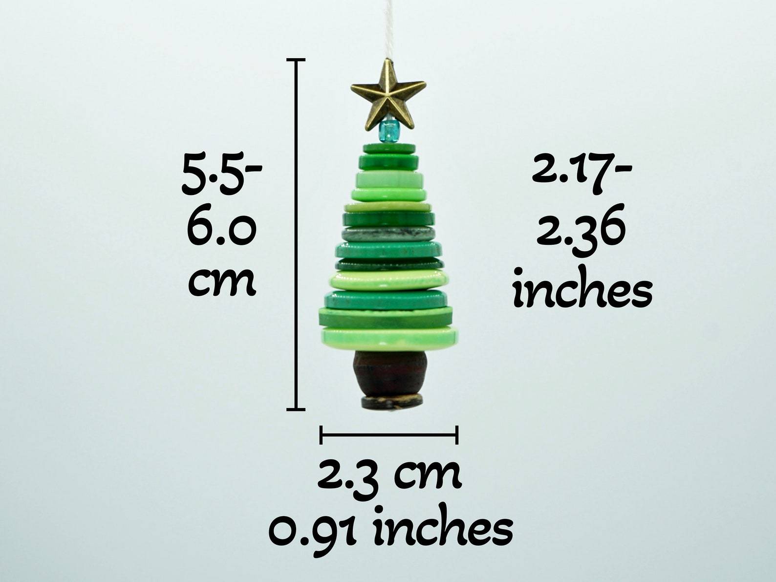 Button Christmas Tree Decoration