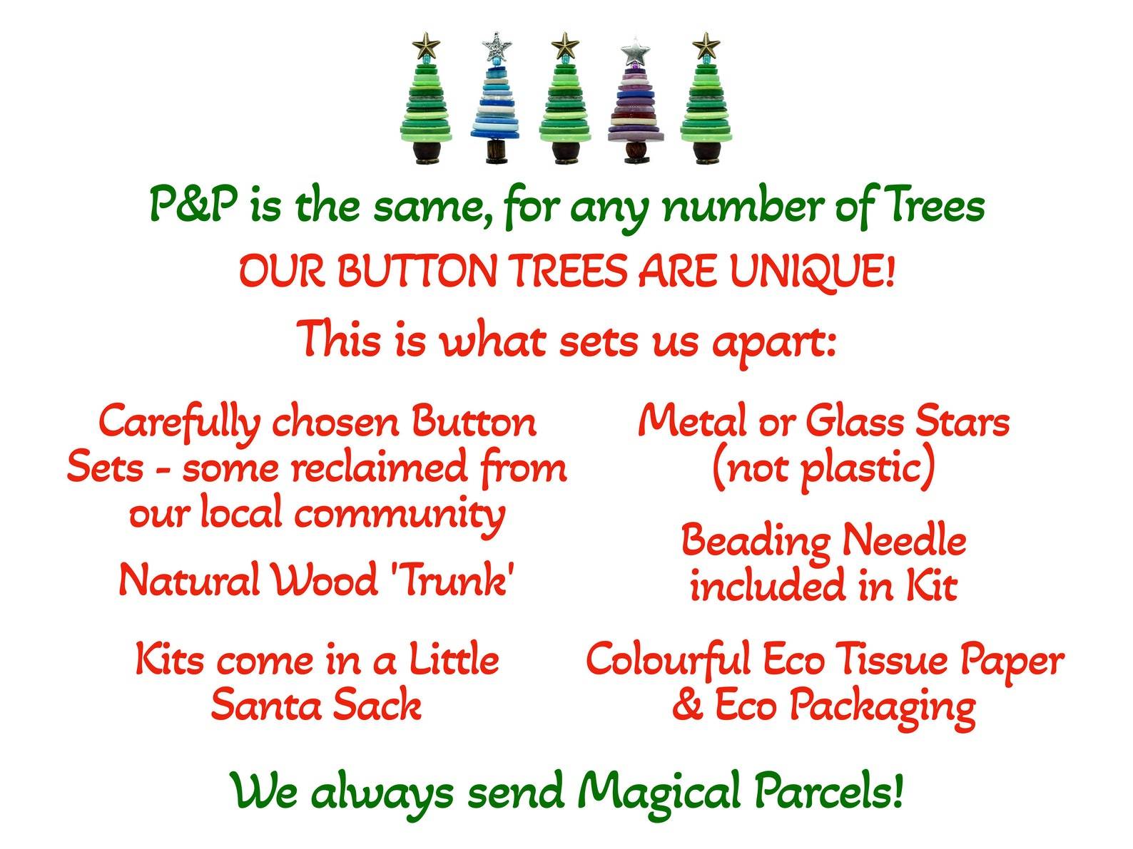 Button Christmas Tree Decoration