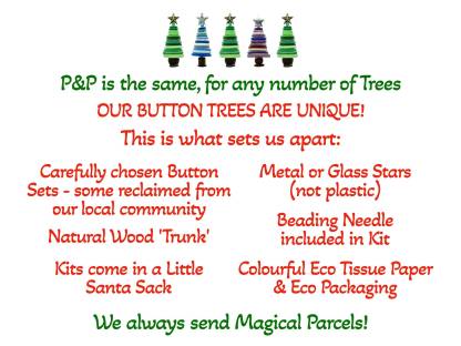 Button Christmas Tree Decoration