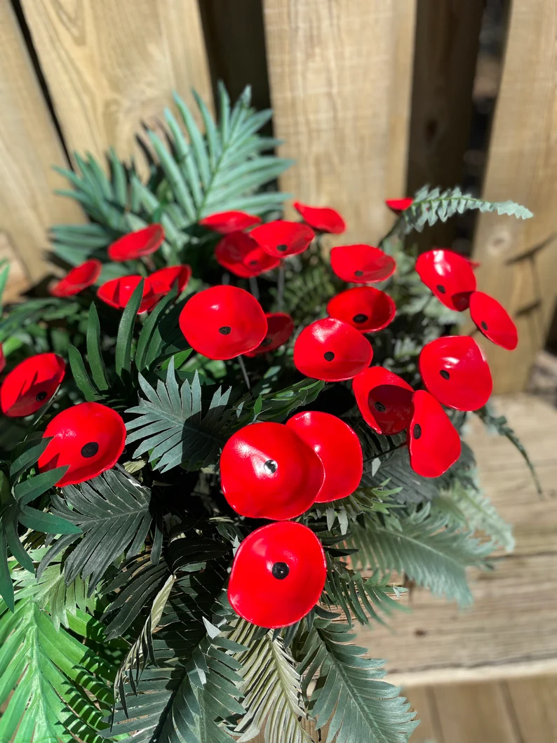 Poppy Flower Pot Cluster