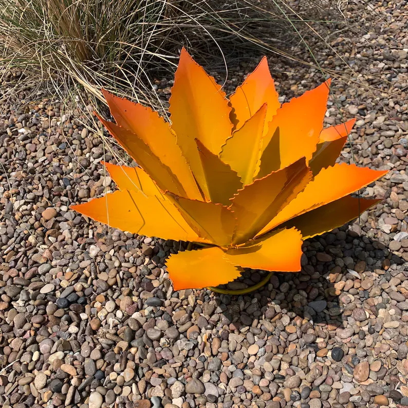 Decorative Metal Agave (Cupreate) - Garden Art