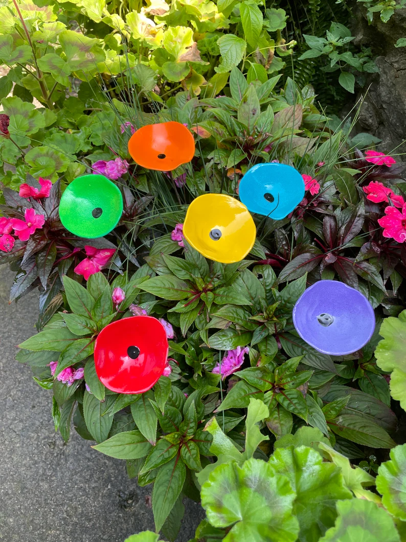 Poppy Flower Pot Cluster