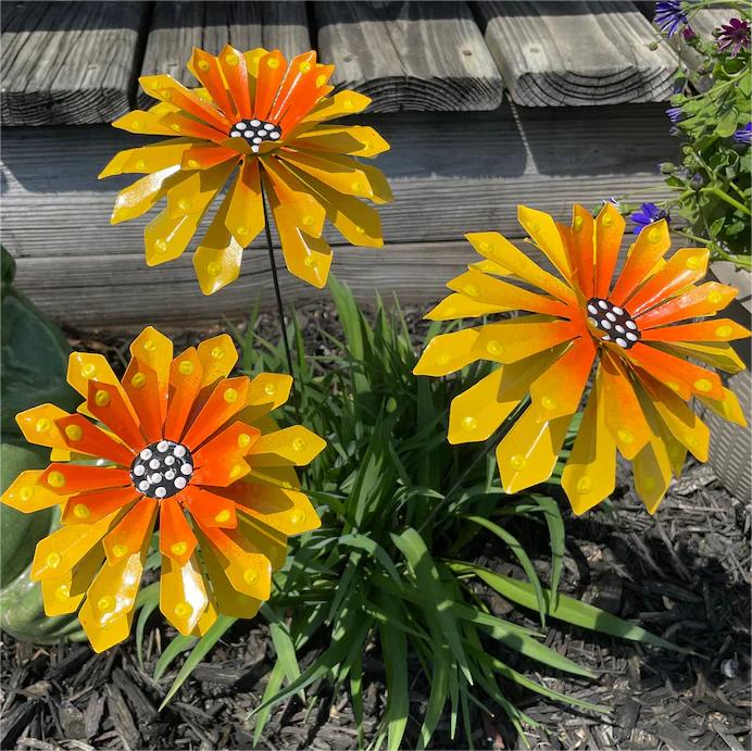 Metal garden stakes, garden decoration, high quality gift choice (limited time discount)