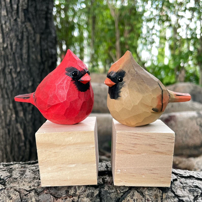 Woodcarving Bird | Woodcarving Art | Hand-painted Art