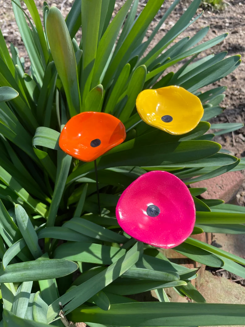Poppy Flower Pot Cluster