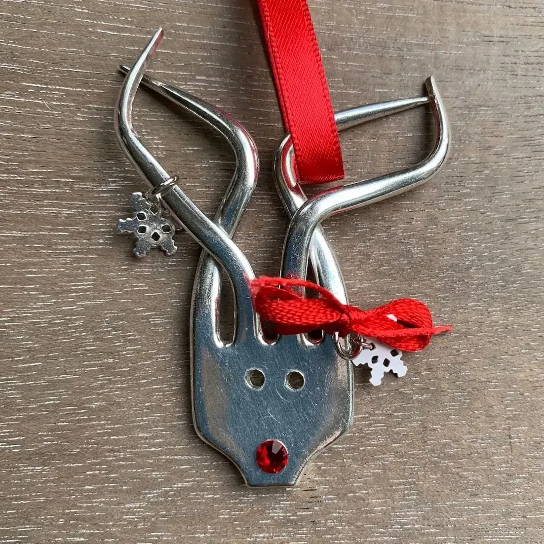 🦌Funny Fork Reindeer Ornament ✨