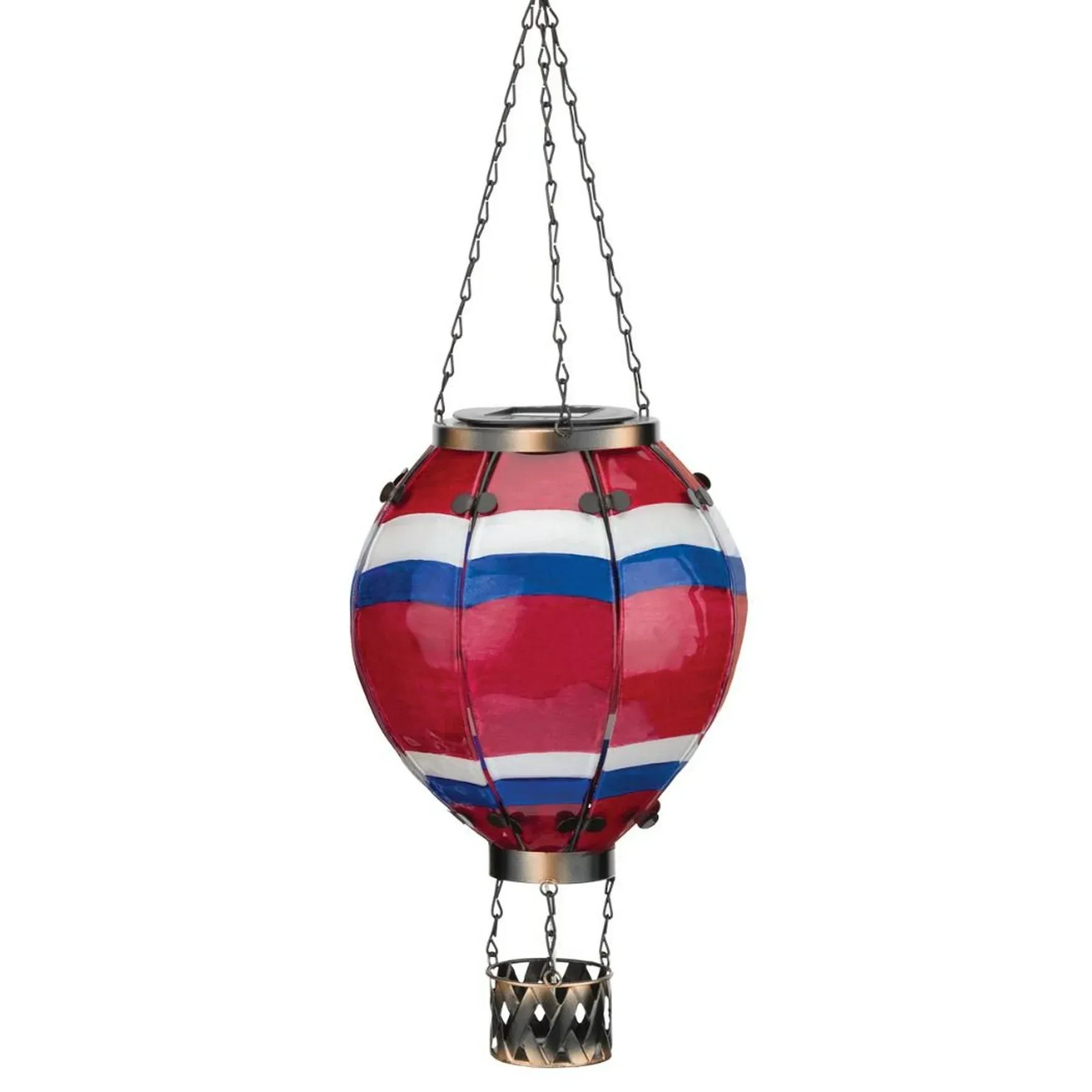 Solar Hot Air Balloon Lantern - Stripes