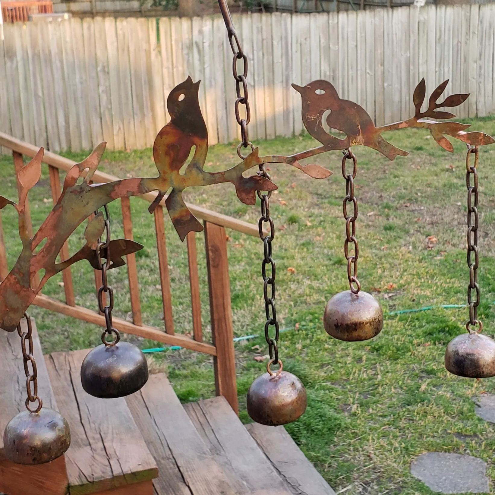 (Make old style)Birds w/Bells Wind Chime 
