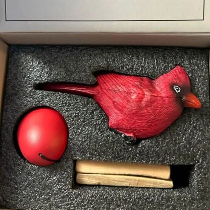 Resin Cardinal Wind Chime | Hand Painted Art