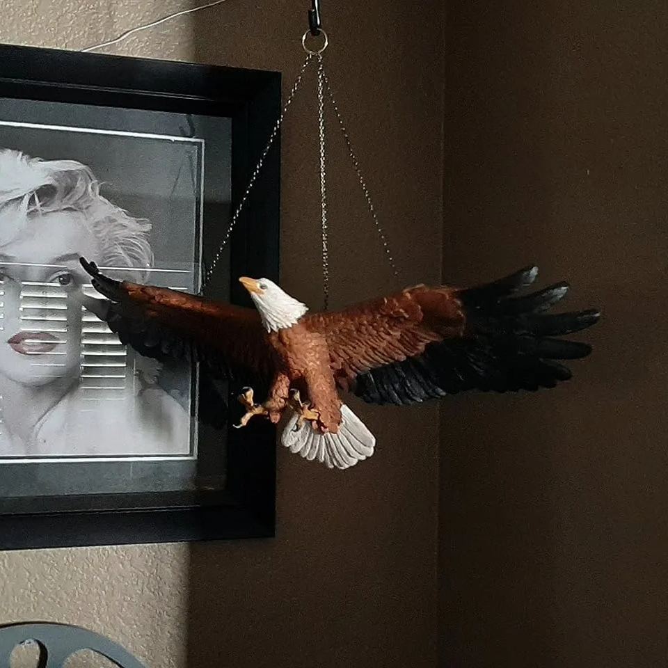 🦅 American Bald Eagle - Hanging Tree Decoration Fierce Bird Statue