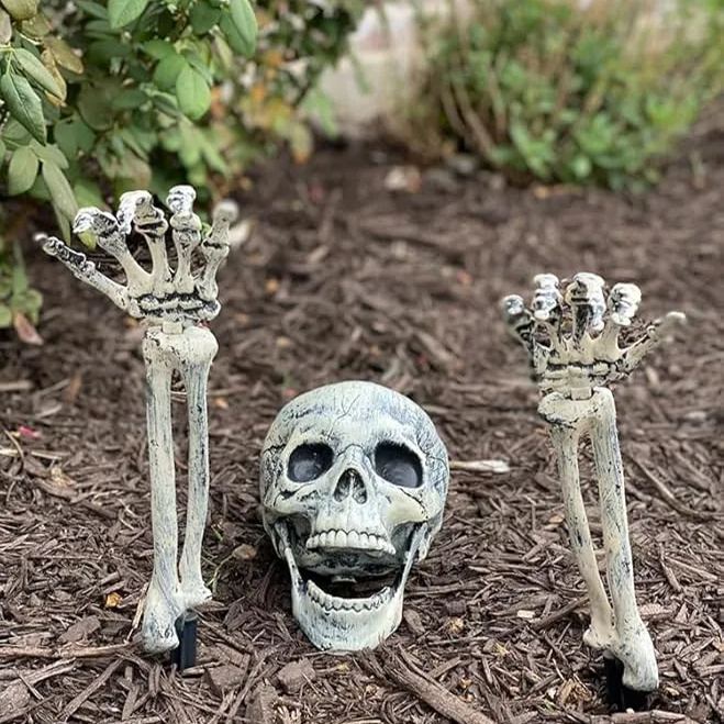 Realistic Skeleton Stakes Halloween Decorations