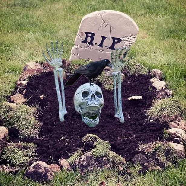 Realistic Skeleton Stakes Halloween Decorations