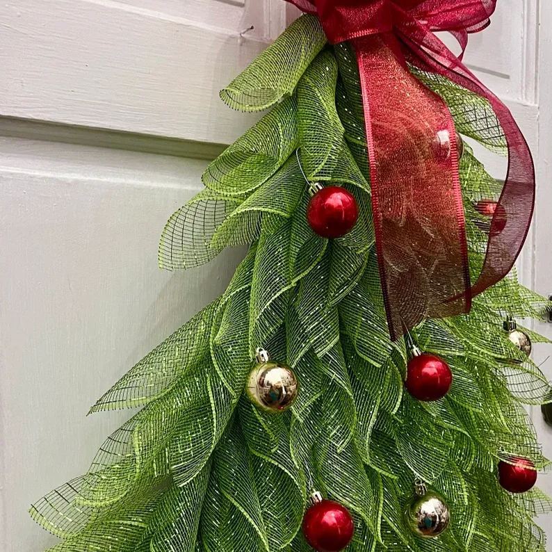  🎄Handmade Christmas Tree Wreath for Front Door