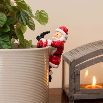Handmade Christmas Flower Pot Buddy | Hand Painted Art