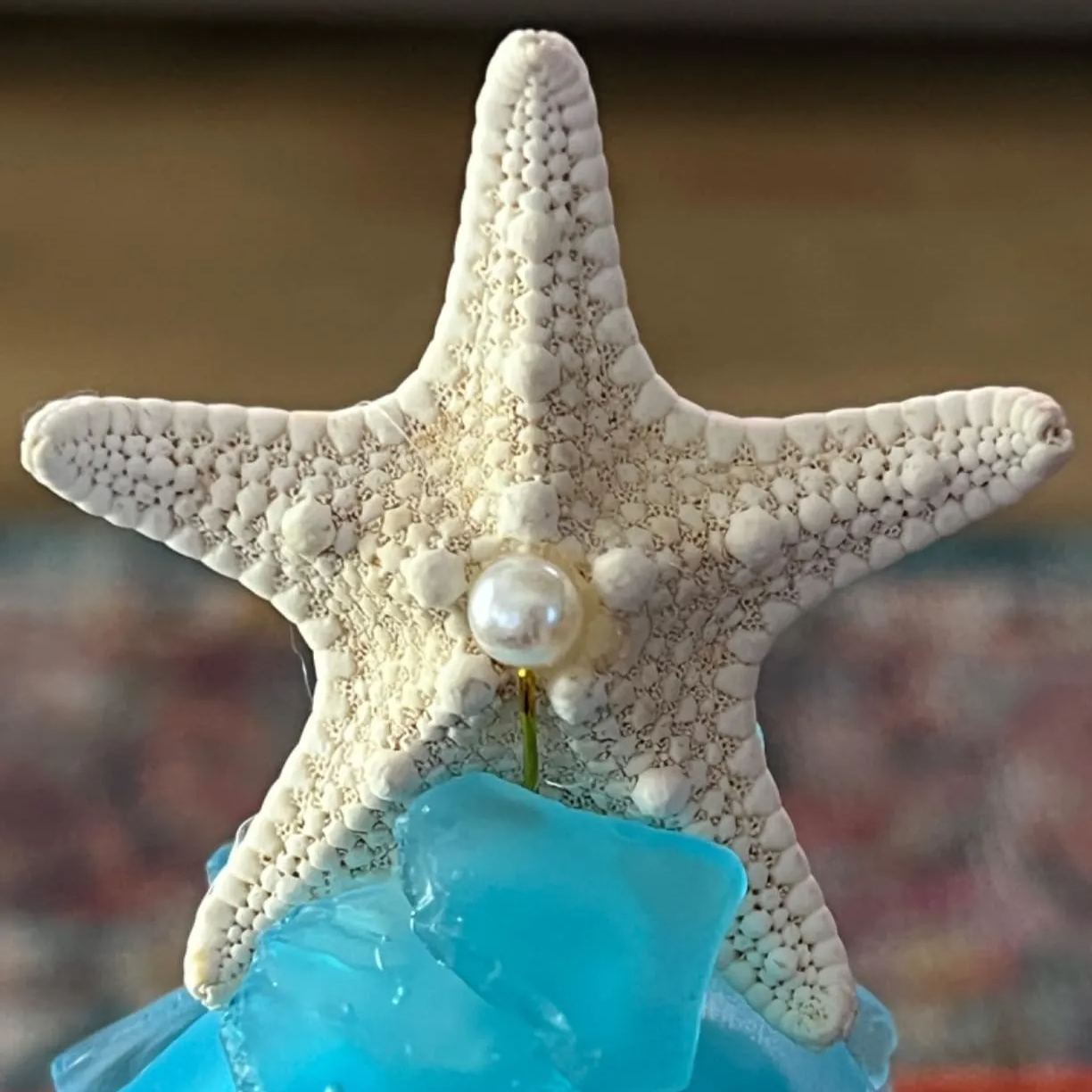 Handcrafted Sea Glass Style Christmas Tree | With LED Lights | Christmas Decoration