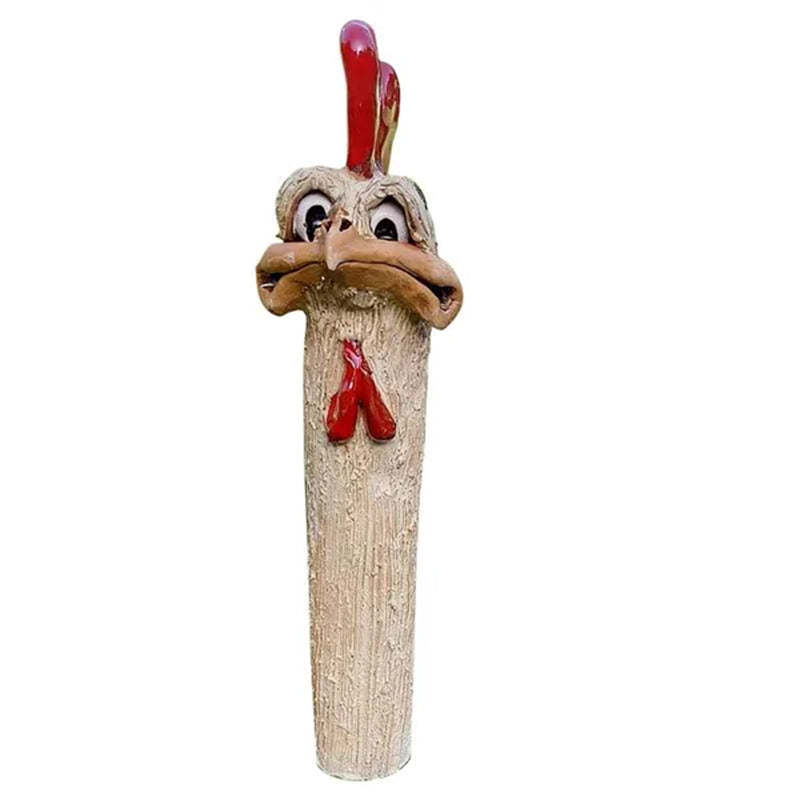 Funny Garden Hidden Chicken Statue Decoration