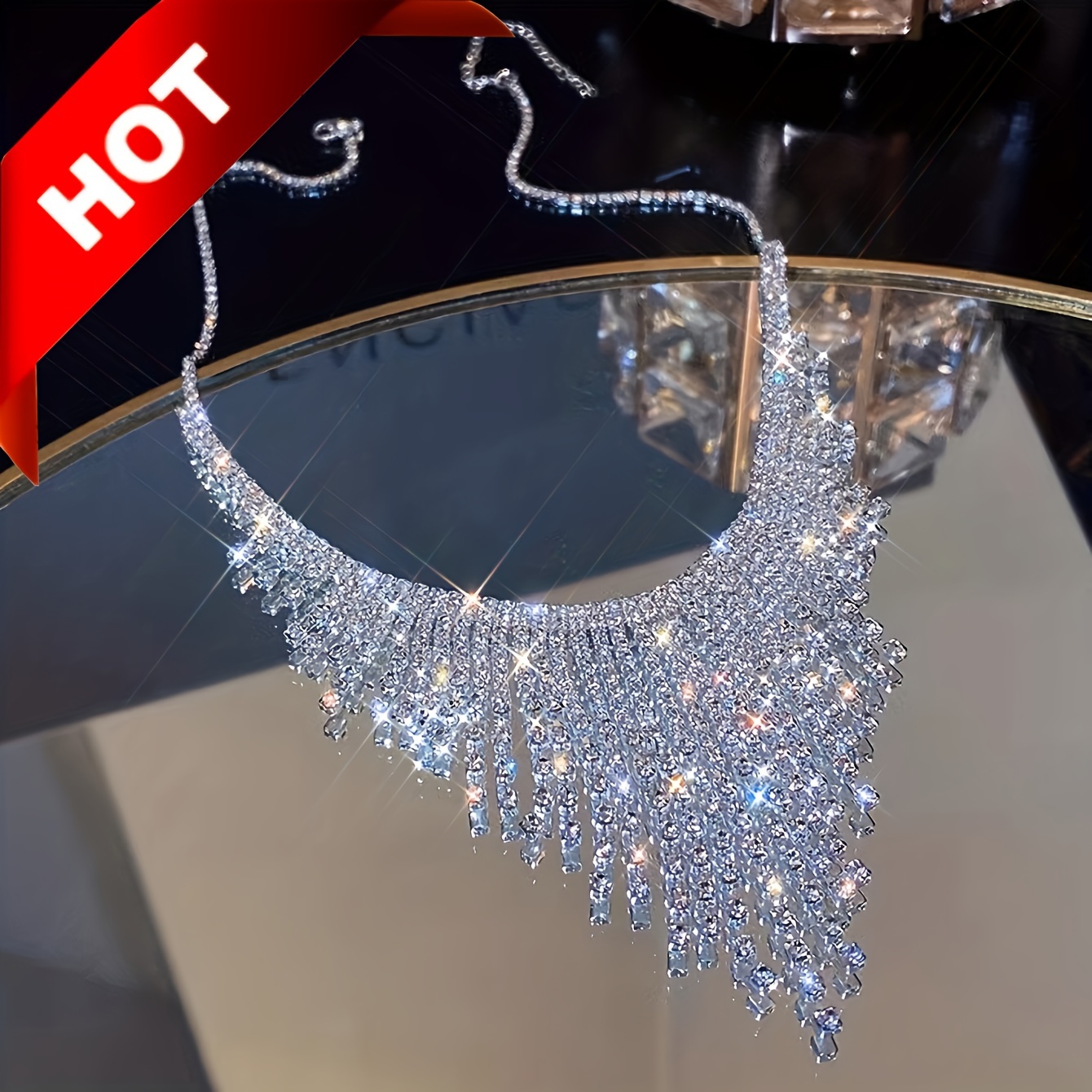 ✨Personalitate exagerată stras personalitate colier design de lux baveta colier