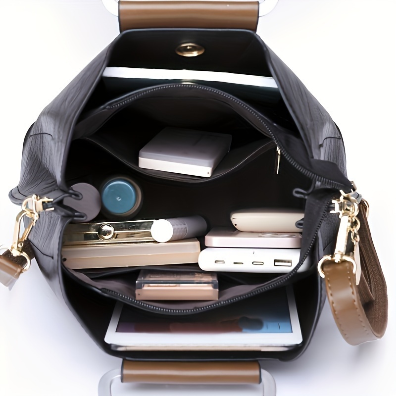 【PIERRE KANGAROO】Geantă de mână în stil retro pentru femei, geantă de mână elegantă, geantă de umăr din piele PU pentru utilizare zilnică