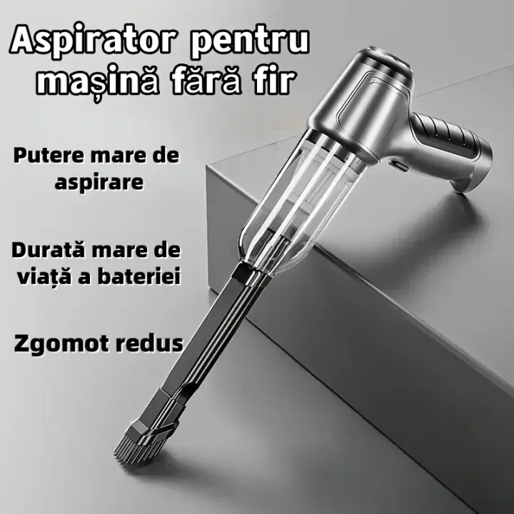 【Aspirator auto fără fir】🚗Încărcare USB, design portabil