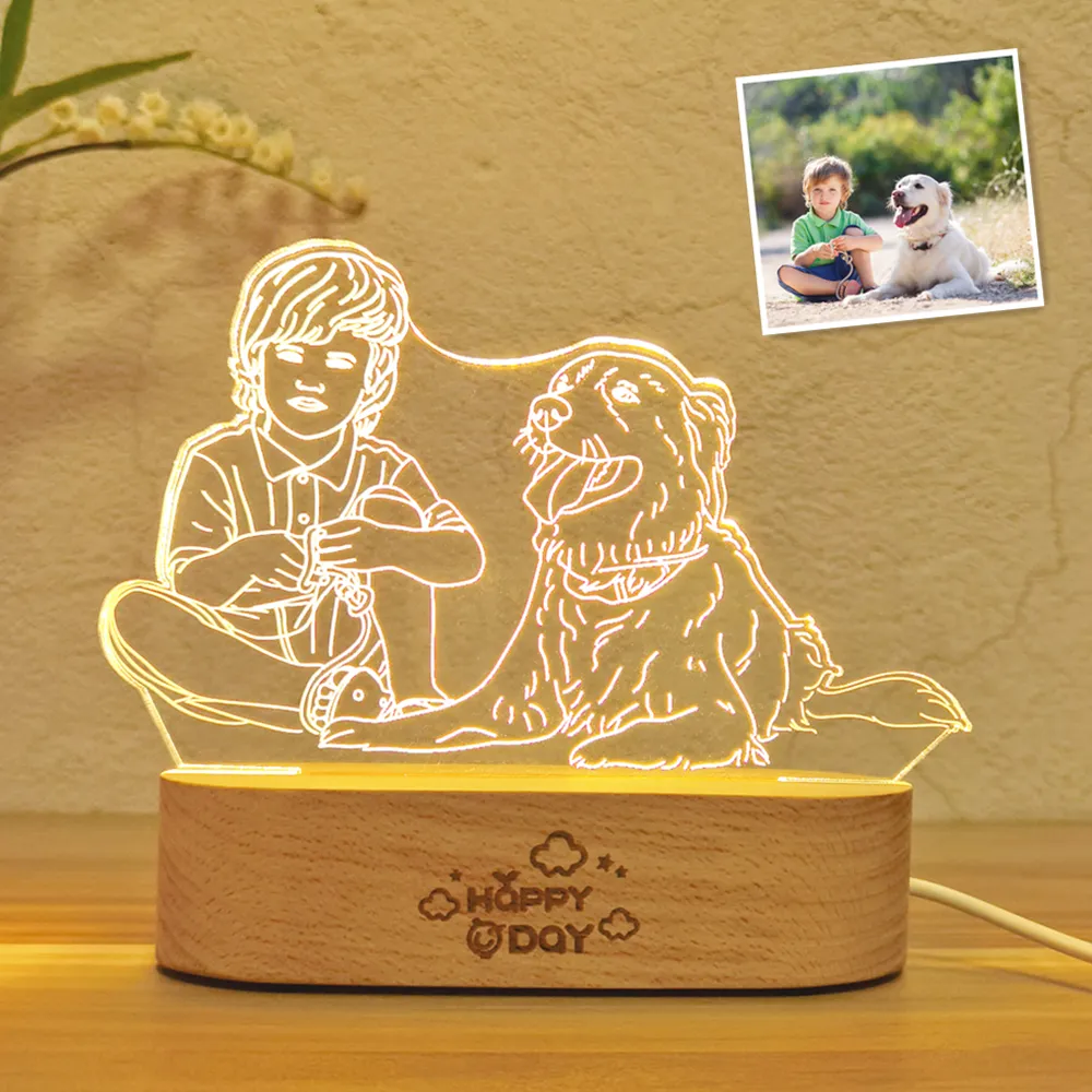 ✨ Personalização de Lâmpada de Foto 3D Gravada ✨ A combinação perfeita de arte e tecnologia! Guarde memórias únicas! 🎉