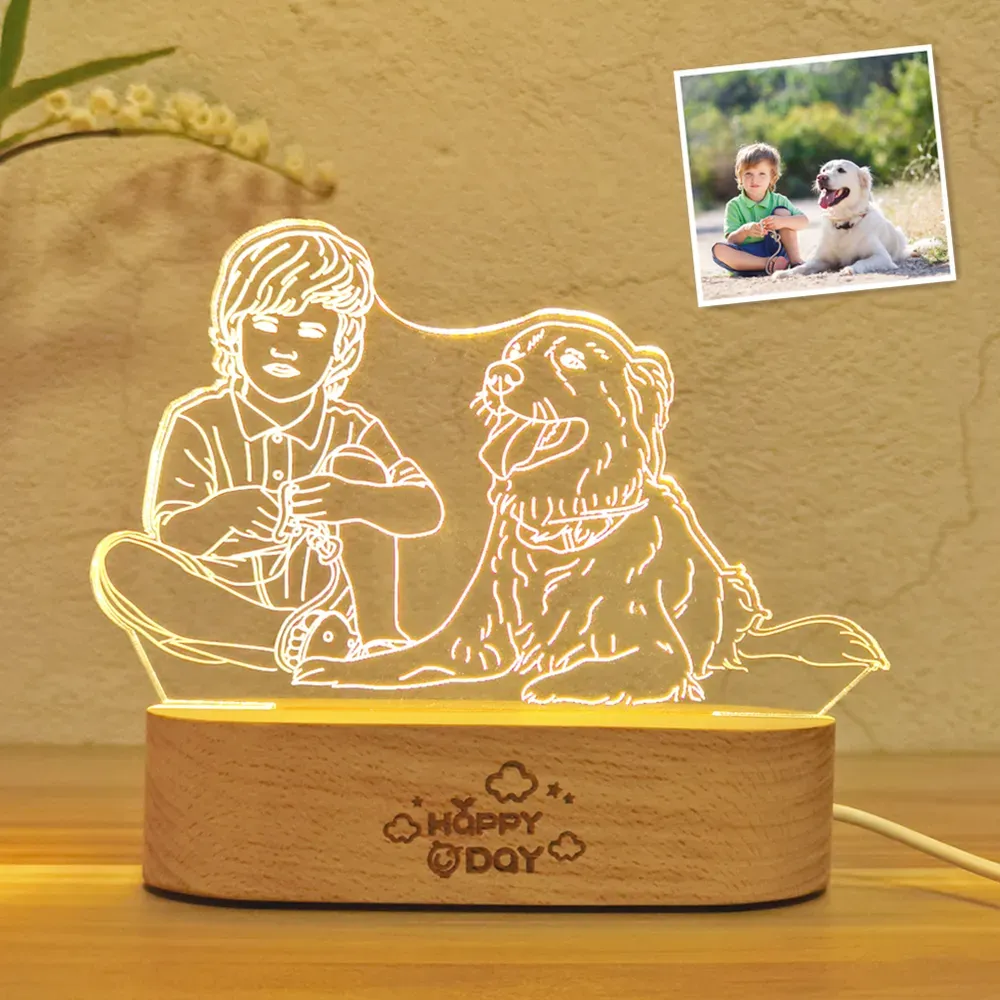 ✨ Personalização de Lâmpada de Foto 3D Gravada ✨ A combinação perfeita de arte e tecnologia! Guarde memórias únicas! 🎉