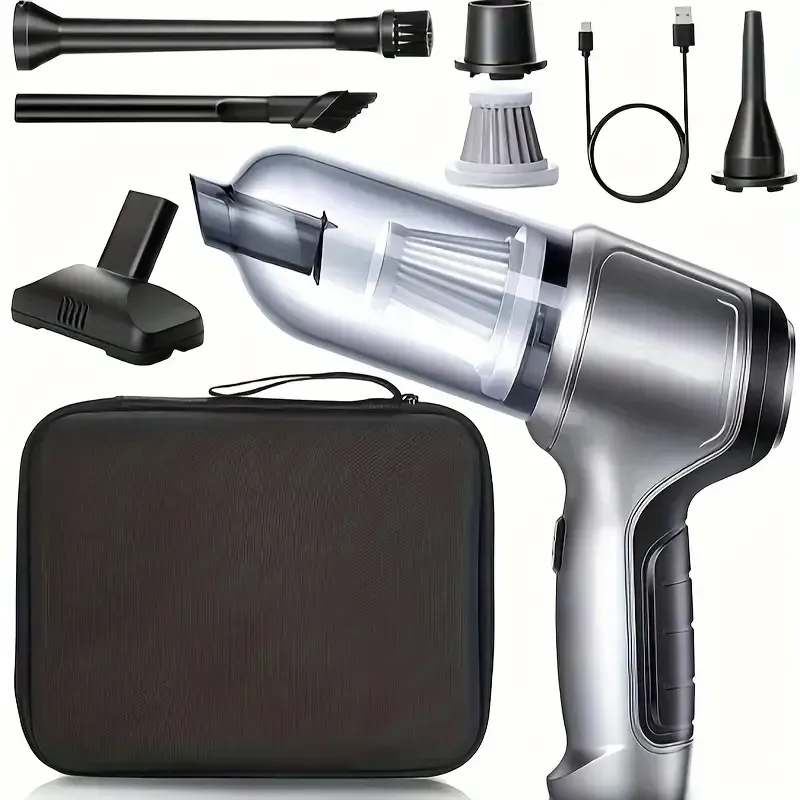 【Aspirator auto fără fir】🚗Încărcare USB, design portabil
