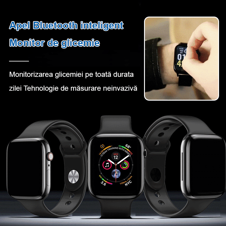 Ceas inteligent non-invaziv pentru monitorizarea glicemiei