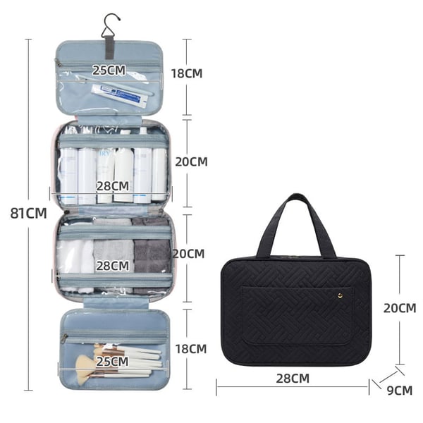 👍Perfect For Traveling🔥 - Toiletry Bag For Women With Hanging Hook