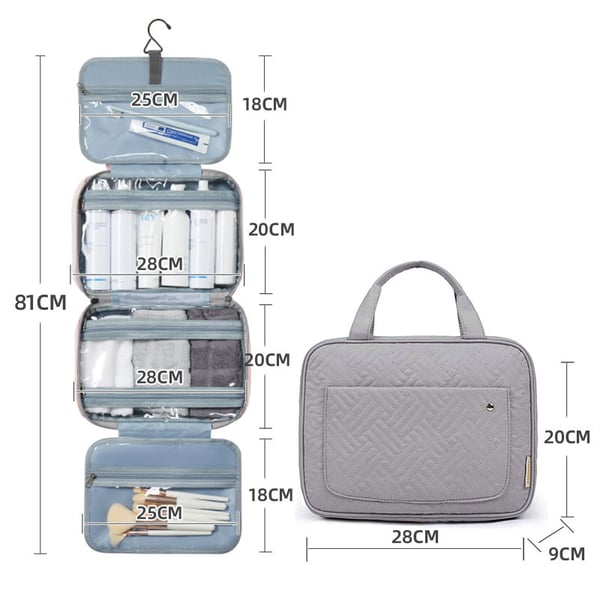 👍Perfect For Traveling🔥 - Toiletry Bag For Women With Hanging Hook