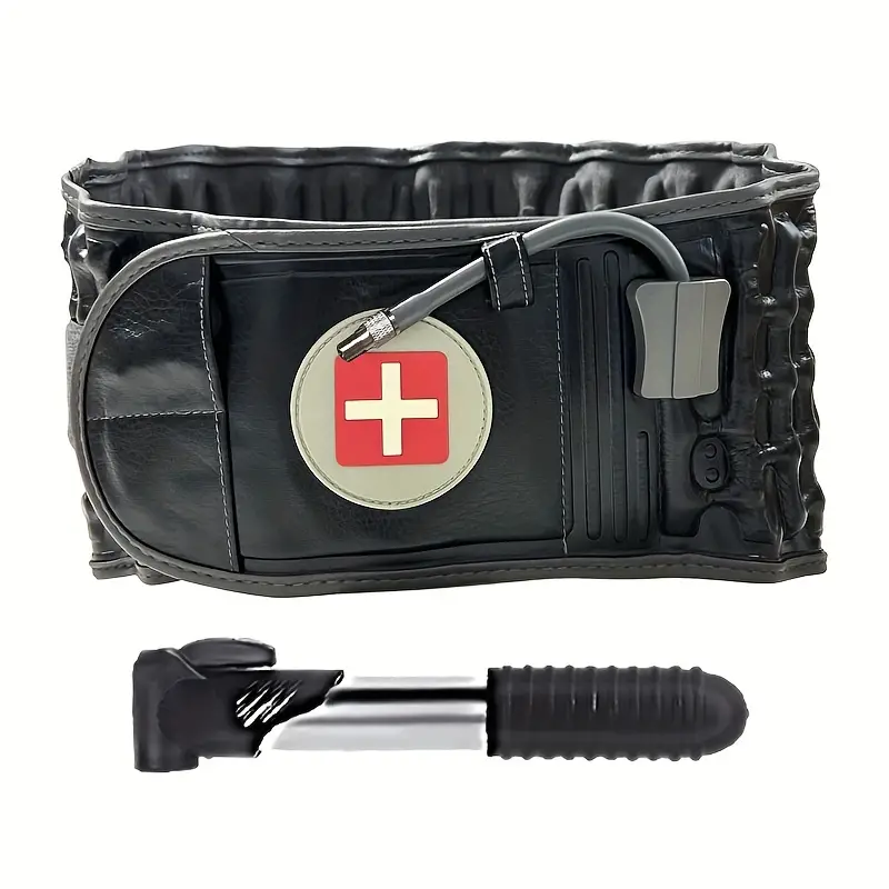 👴Centura gonflabilă pentru talie Centura de tracțiune lombară Centura de fixare lombară pentru hernie de disc lombară Centura de tracțiune pentru talie Suport universal pentru talie Sport