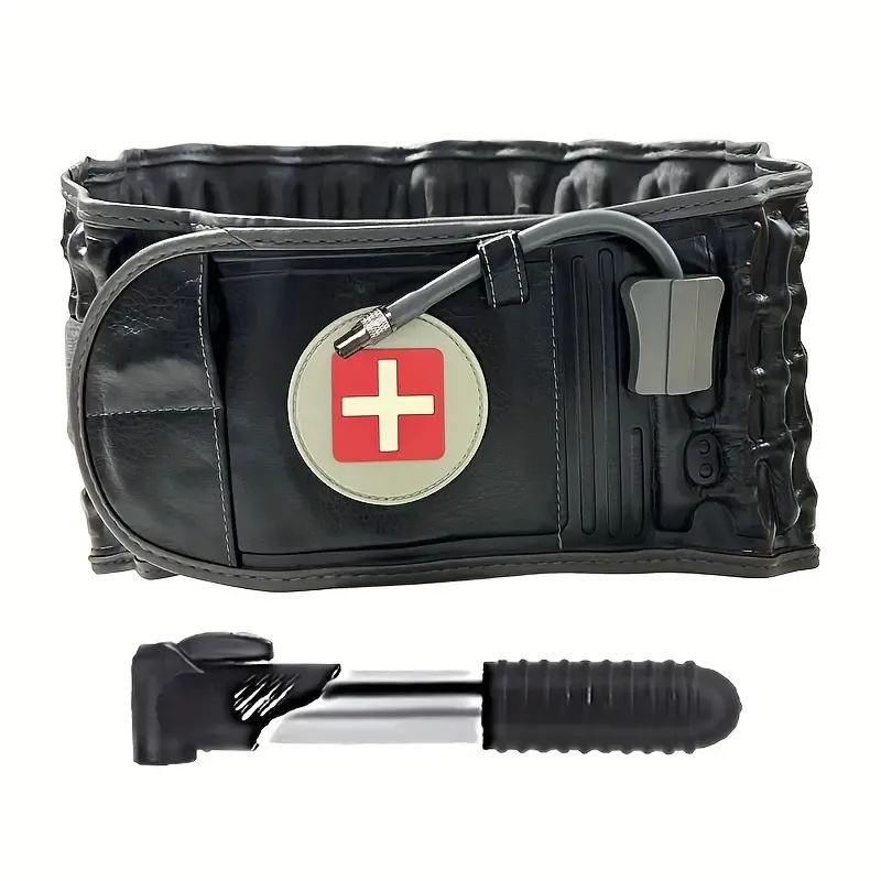 👴Centura gonflabilă pentru talie Centura de tracțiune lombară Centura de fixare lombară pentru hernie de disc lombară Centura de tracțiune pentru talie Suport universal pentru talie Sport