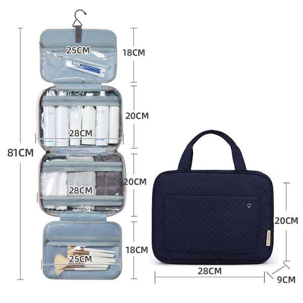 👍Perfect For Traveling🔥 - Toiletry Bag For Women With Hanging Hook
