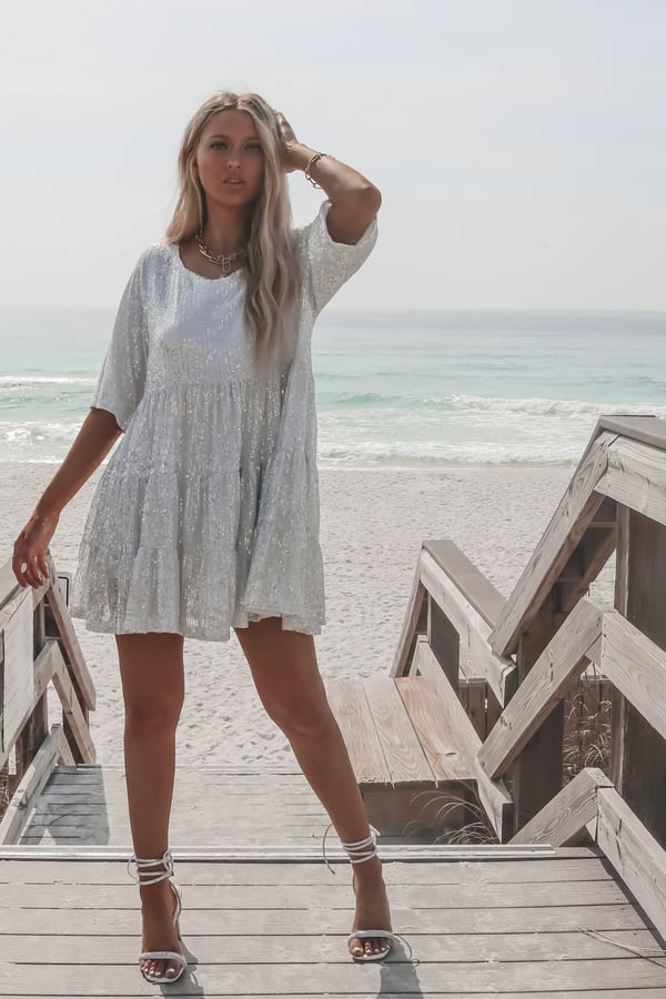 Last Day 75%-✨Sequin Baby Doll Dress Last Day 75%-✨Sequin Baby Doll Dress