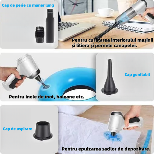 Aspirator auto portabil fără fir