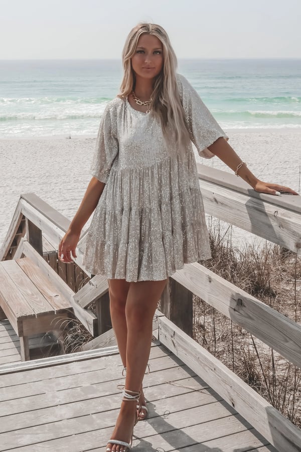 Last Day 75%-✨Sequin Baby Doll Dress Last Day 75%-✨Sequin Baby Doll Dress