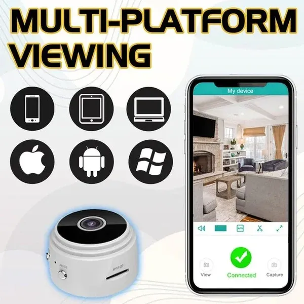 🔥Reducere de ultima zi cu 49% - Mini cameră de securitate magnetică fără fir HD 1080p