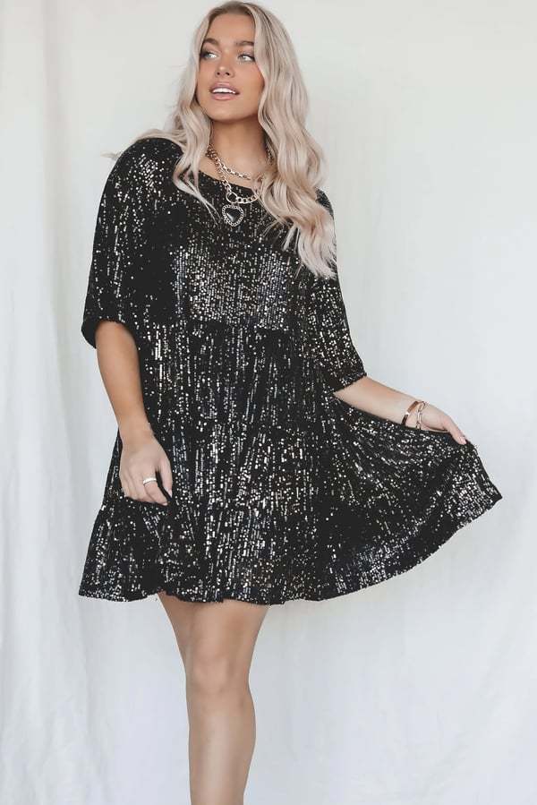 Last Day 75%-✨Sequin Baby Doll Dress Last Day 75%-✨Sequin Baby Doll Dress