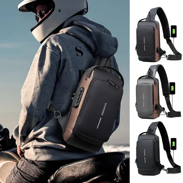 Încărcător USB sport sling sport anti-furt sac de umăr