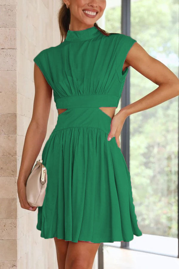 Cea mai bună parte a zilei Cutout talie de vacanță mini rochie de vacanță Mini Dress