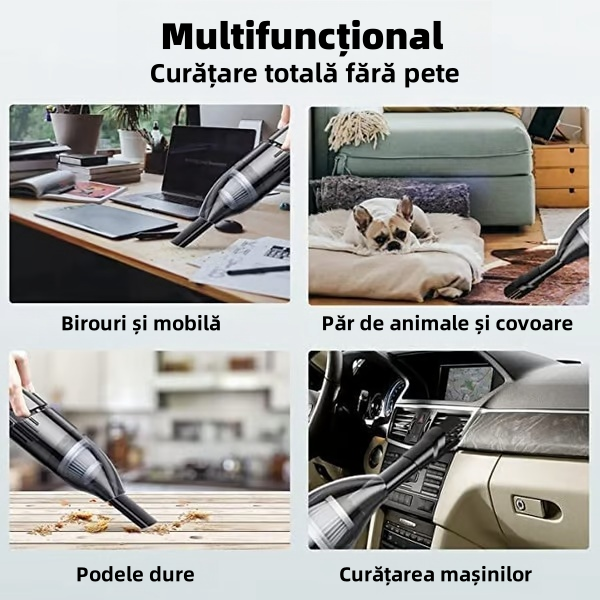 Aspirator auto portabil fără fir