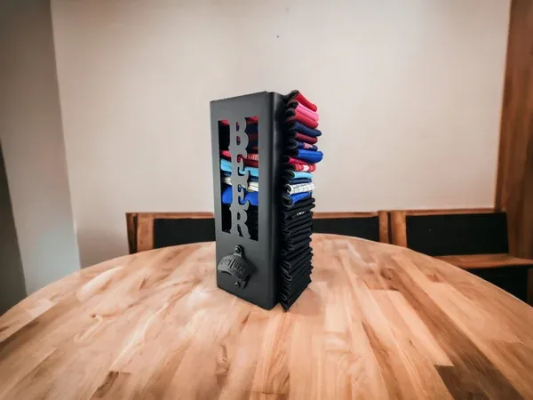 🍻Suport răcitor cutie de bere cu deschizător de sticle