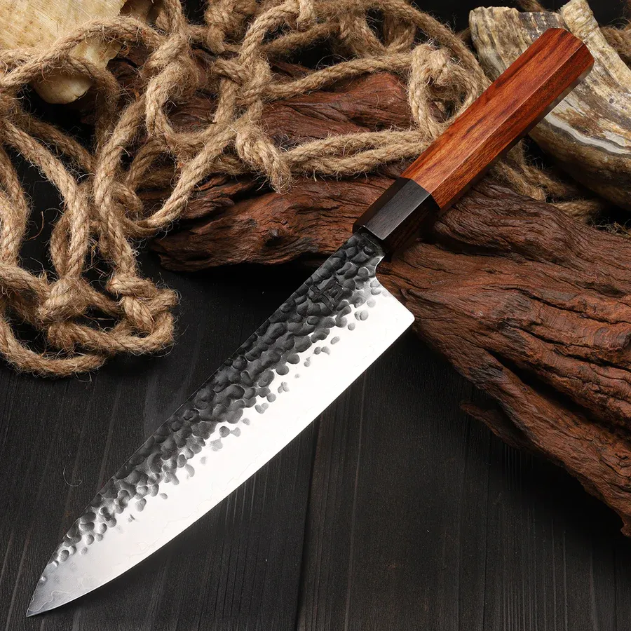 🔪Set de cuțite de bucătar din 5 piese din oțel AUS-10 forjat cu grijă