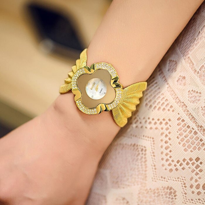🦋Ceas de aur elegant cu fluture